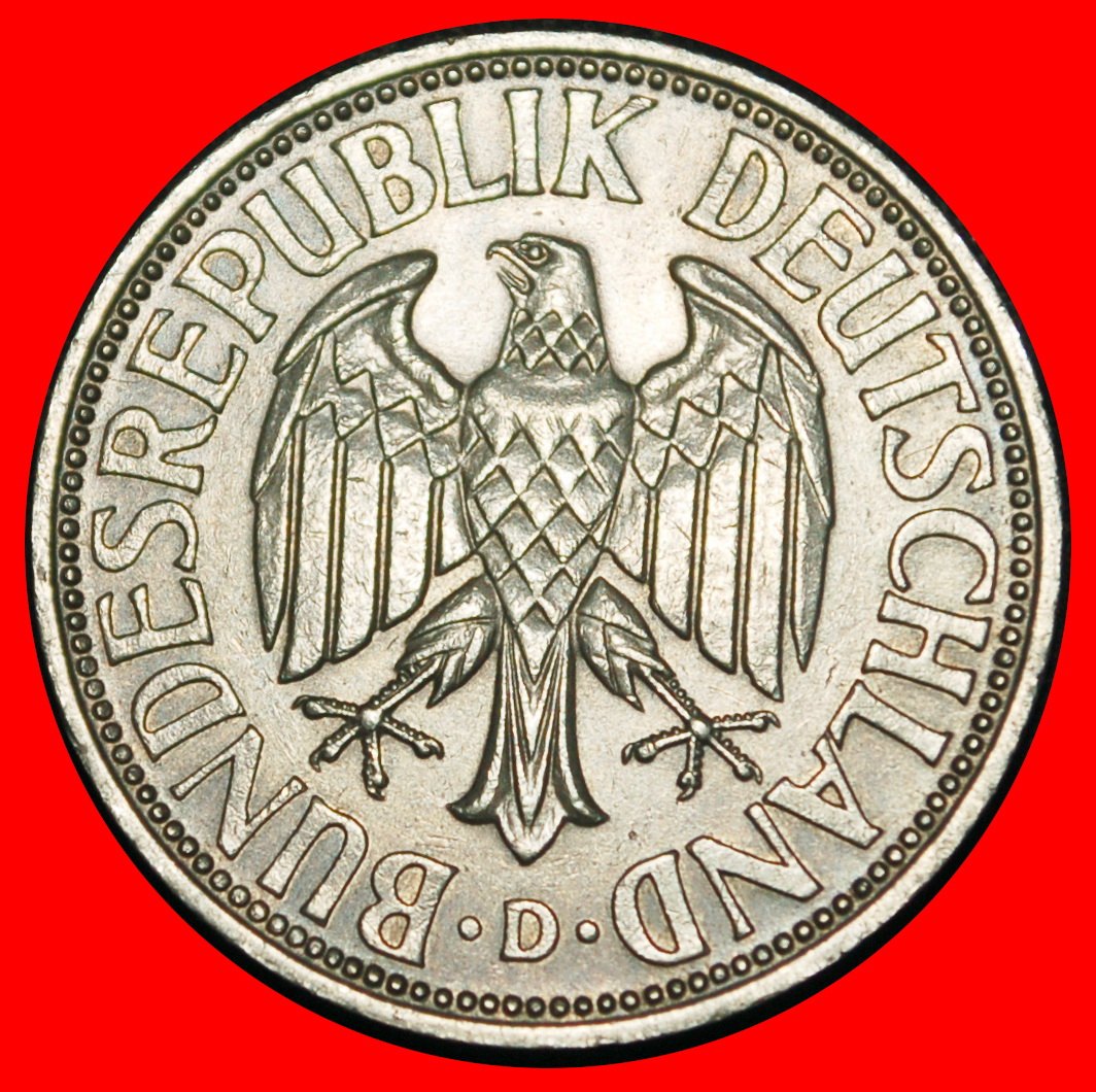  Ⰶ NOT COMMUNIST TYPE (1950-2001): GERMANY ★ 1 MARK 1959D I A r1 BAVARIA!★LOW START ★ NO RESERVE!   
