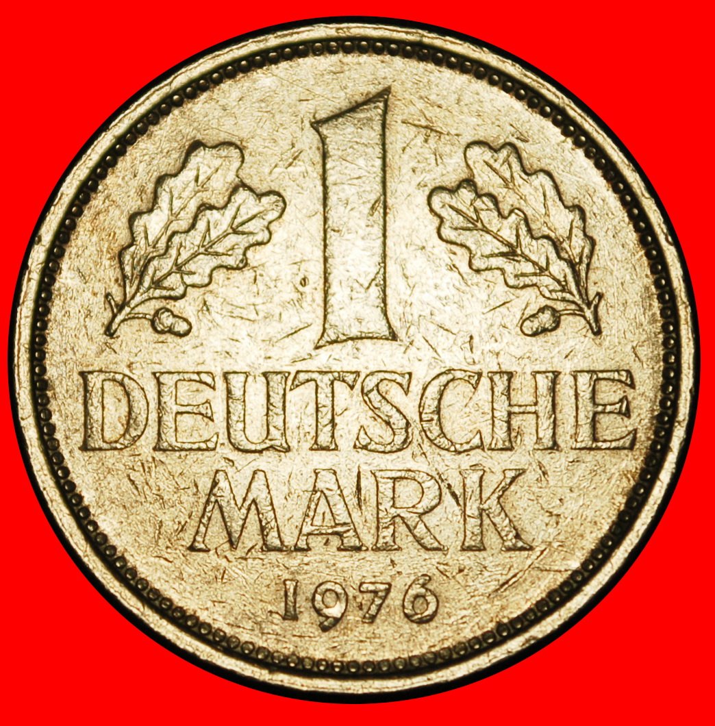  Ⰶ NOT COMMUNIST TYPE (1950-2001): GERMANY ★ 1 MARK 1976F BADEN-WUERTTEMBERG!★LOW START ★ NO RESERVE!   