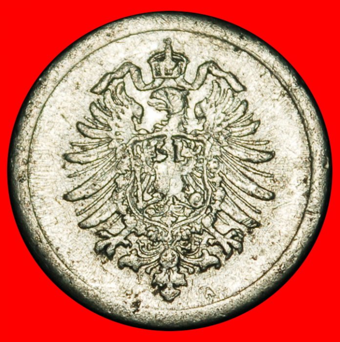  Ⰶ WORLD WAR 1914-1918: GERMANY★1 PFENNIG 1917A PRUSSIA! WILLIAM II 1888-1918★LOW START ★ NO RESERVE!   