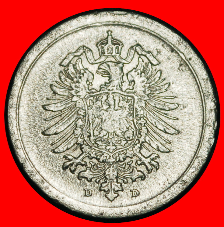  Ⰶ WORLD WAR 1914-1918: GERMANY★1 PFENNIG 1917D BAVARIA! WILLIAM II 1888-1918★LOW START ★ NO RESERVE!   