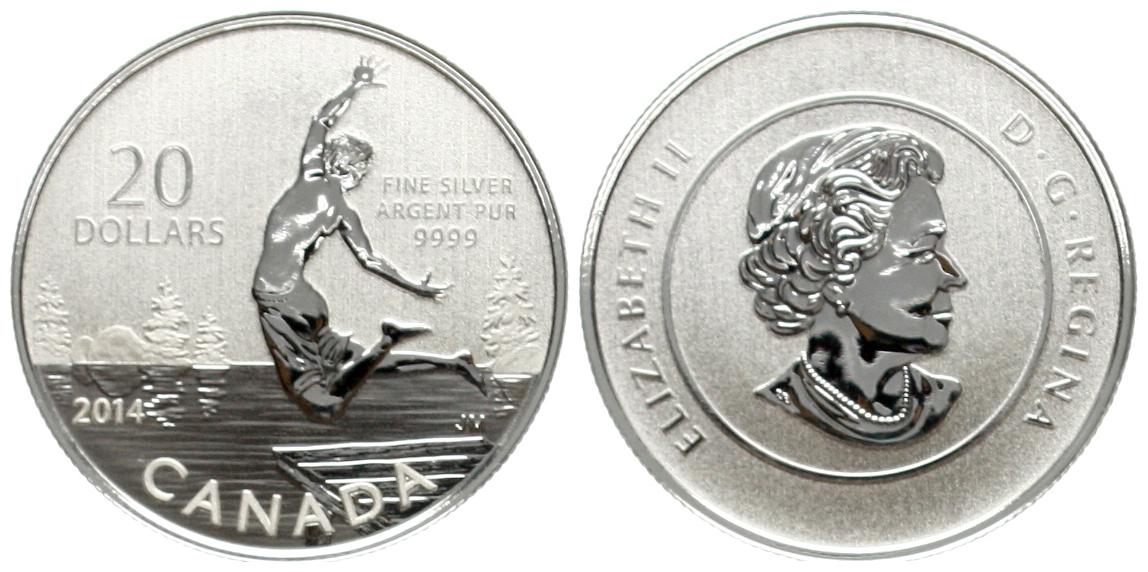  Kanada: 20 Dollar 20214 in 999 Feinsilber! 7,96 Gramm in Kapsel!   