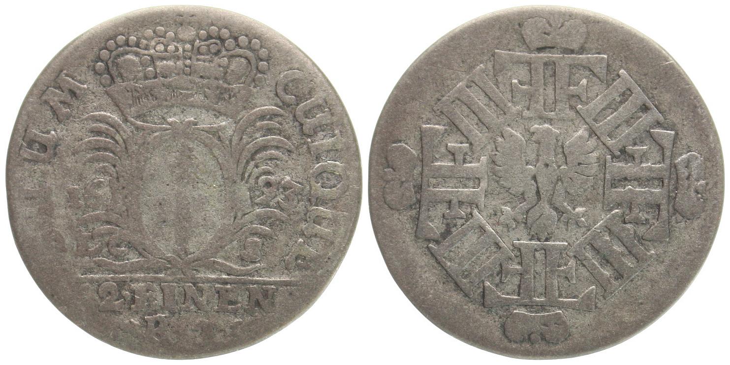  Brandenburg-Preussen: Kurfürst Friedrich III. (1688-1701), 1/12 Taler 1693 , Doppelgroschen   