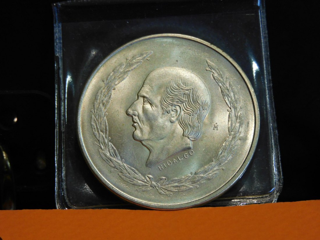 MEXICO 5 PESOS 1952 .GRADE-PLEASE SEE PHOTOS.