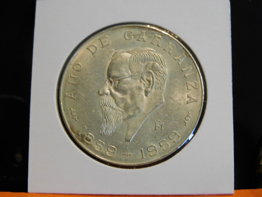 MEXICO 5 PESOS 1959.GRADE-PLEASE SEE PHOTOS.