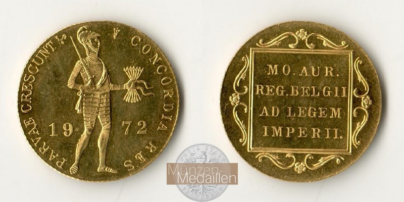  Niederlande 1 Ducat (Trade Coinage) 1972 (1960-1985) MM-Frankfurt KM# 190.1 Feingold: 3,44g   