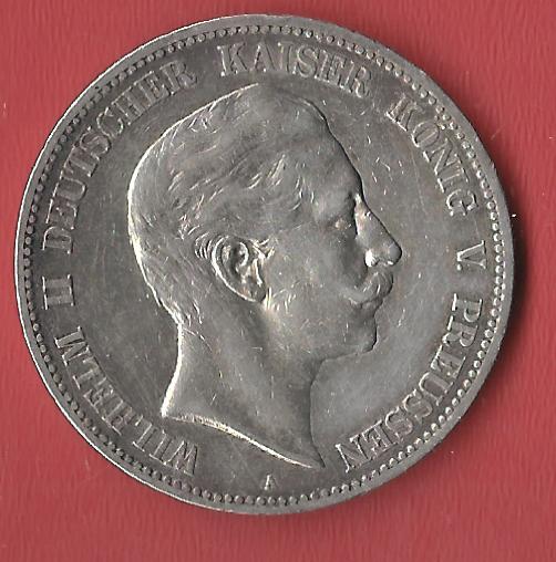  5 Mark Preussen 1907 Koblenzer Muenzen Studio Münzankauf Koblenz Frank Maurer AL517   