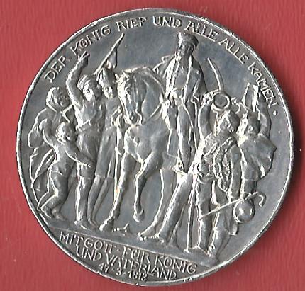  3 Mark Wilhelm II 1913  Koblenzer Muenzen Studio Münzankauf Koblenz Frank Maurer AL528   