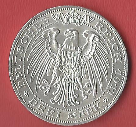  Preussen 3 Mark Uni Breslau 1911 Koblenzer Muenzen Studio Münzankauf Koblenz Frank Maurer AL541   
