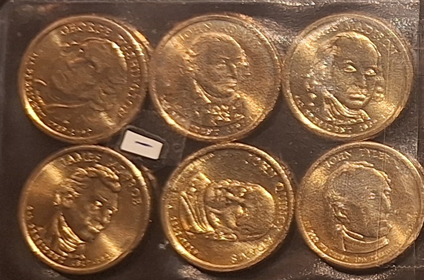 USA, PräsidentenDollar, ab 2007, jeweils 6 verschiedene siehe Bild(er) I   