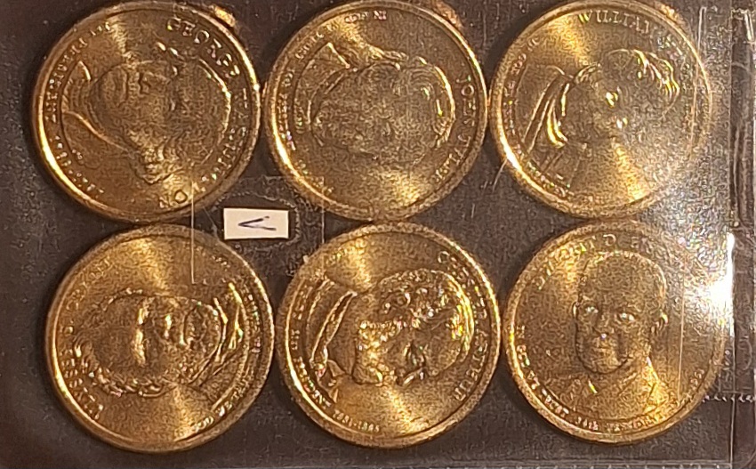  USA, PräsidentenDollar, ab 2007, jeweils 6 verschiedene siehe Bild(er) V   