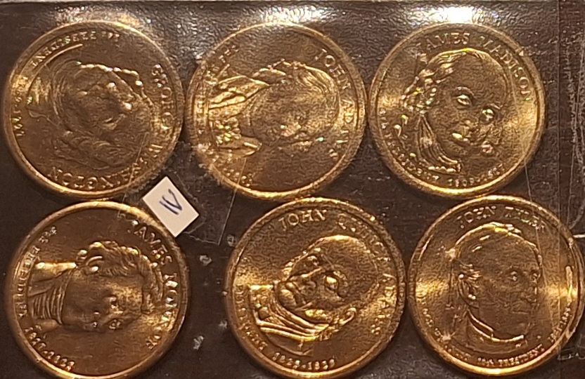  USA, PräsidentenDollar, ab 2007, jeweils 6 verschiedene siehe Bild(er) IV   