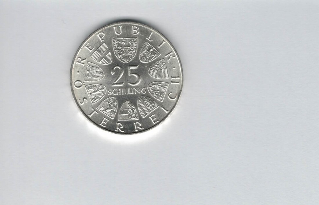  25 Schilling 1972 Carl Michael Ziehrer silber 10,4g fein Österreich 2.Rep Spittalgold9800 (04588/18   