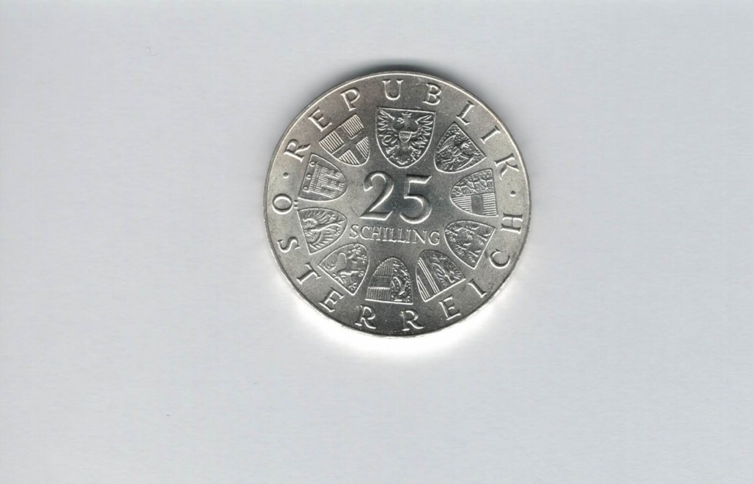 25 Schilling 1973 Max Reinhardt silber 10,4g fein Österreich Spittalgold9800 (04588/19)   