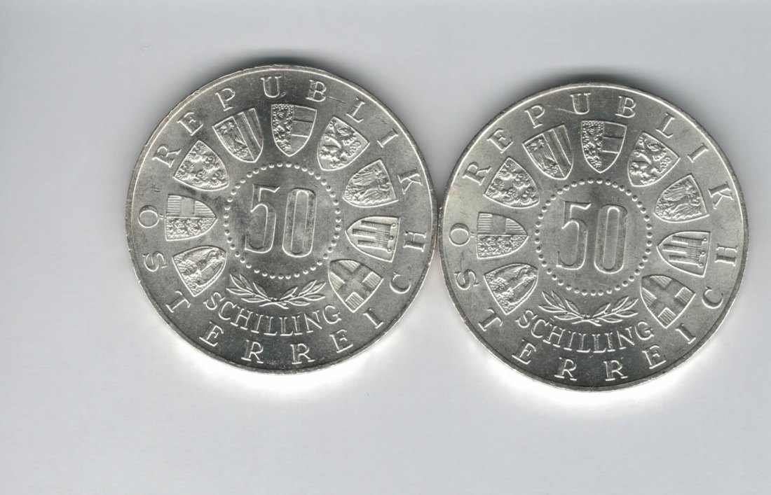  50 Schilling 1963 Tirol 600 Jahre bei Österreich 18g fein Ag Spittagold9800 (4584/2)   