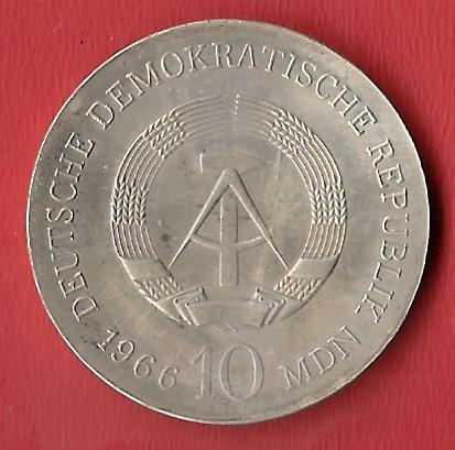  10 Mark DDR Schinkel 1966 Koblenzer Muenzen Studio Münzankauf Koblenz Frank Maurer AL545   