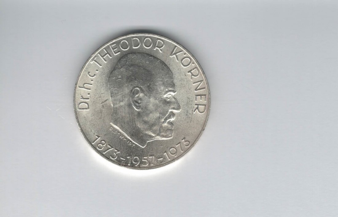  50 Schilling 1973 Theodor Körner 2. Republik Ag 18g fein Österreich Spittalgold9800 (4584/15)   