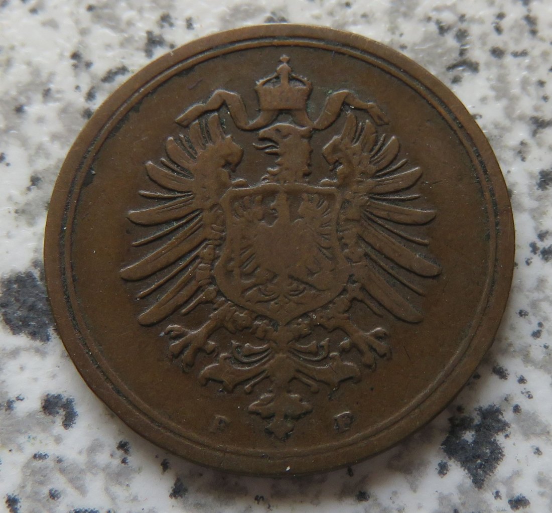  Kaiserreich 1 Pfennig 1876 F   