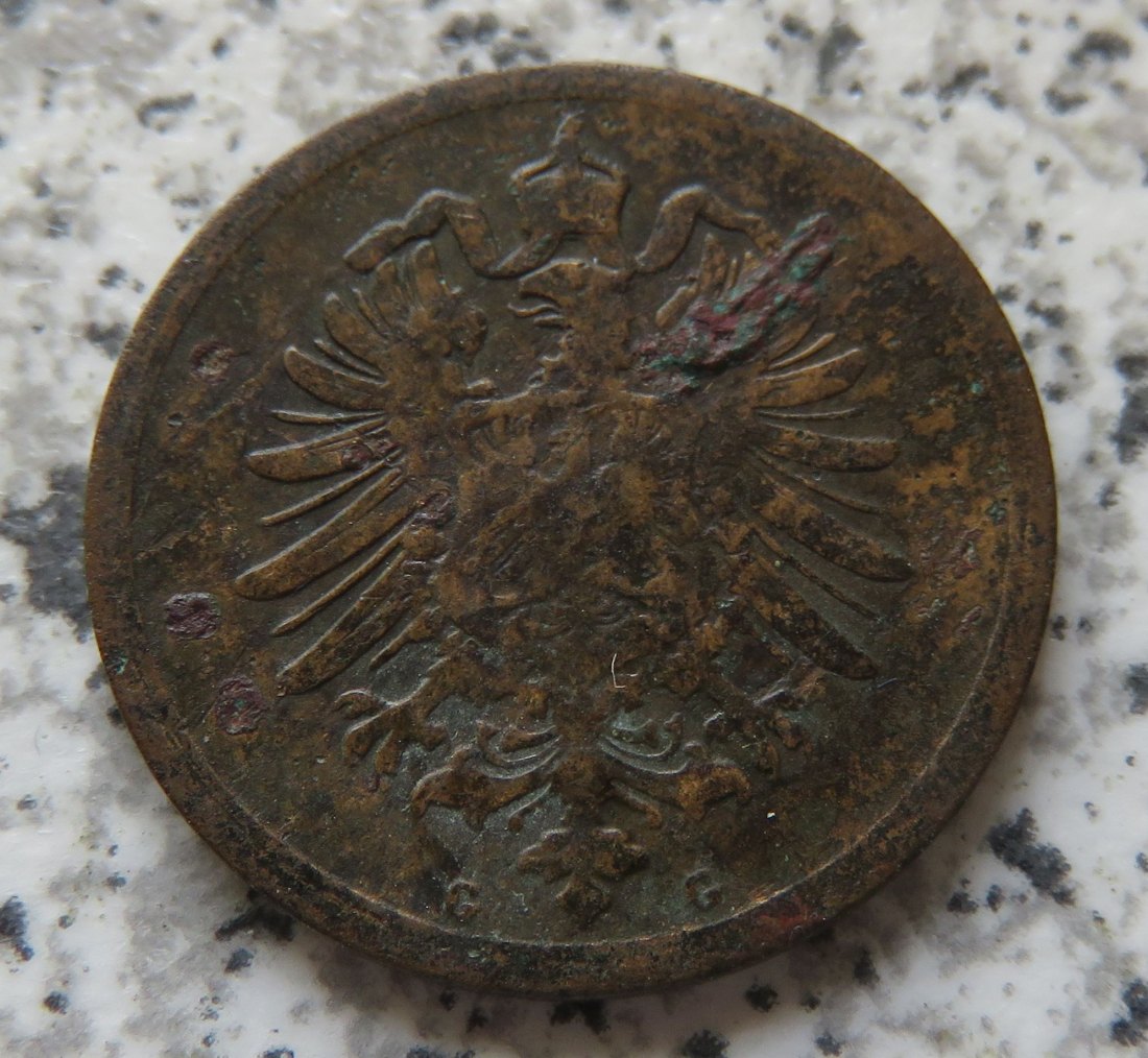  Kaiserreich 1 Pfennig 1876 G   