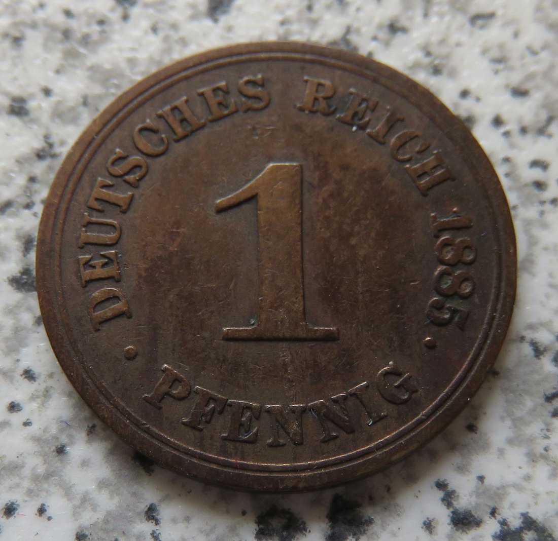  Kaiserreich 1 Pfennig 1885 A   