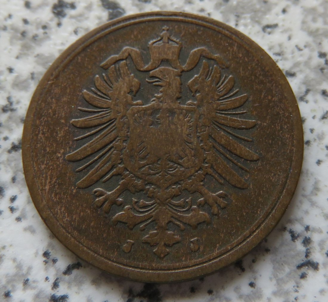  Kaiserreich 1 Pfennig 1886 J   
