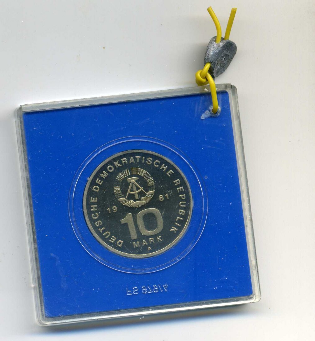  10 Mark 1981 25 Jahre NVA PP Original verpackt mit Plombe   