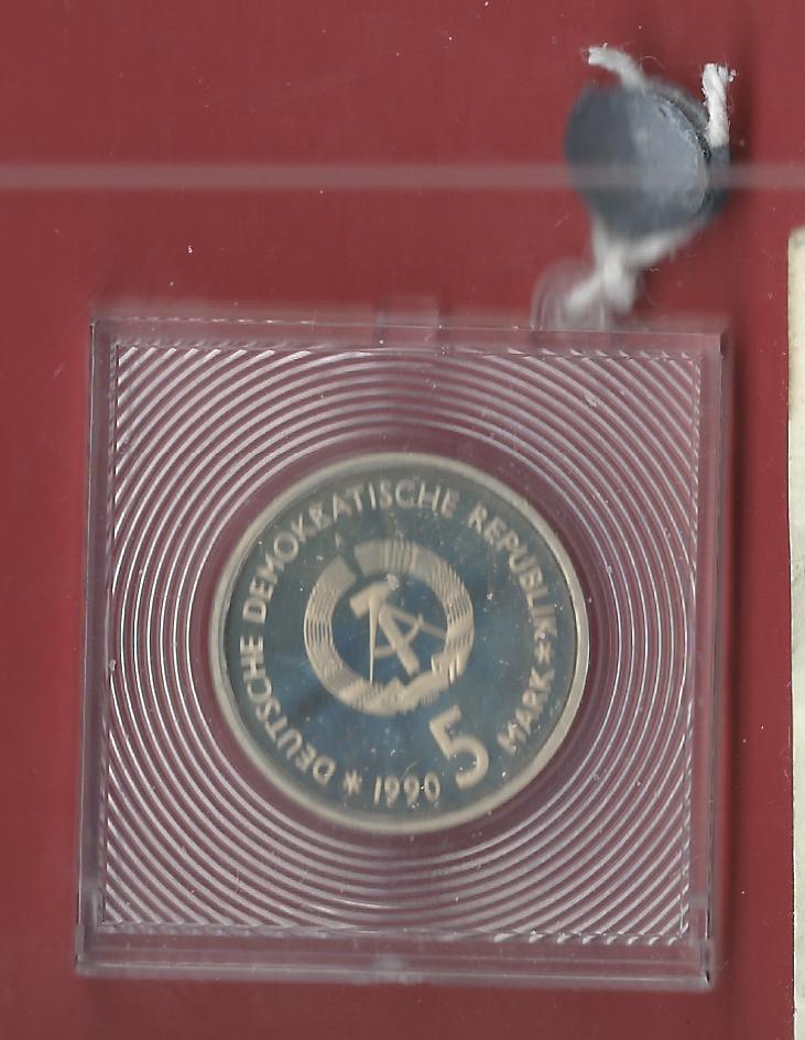  5 Mark DDR Zeughaus 1990 PP  Koblenzer Muenzen Studio Münzankauf Koblenz Frank Maurer AL558   