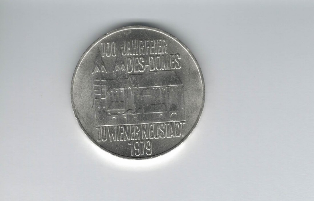 100 Schilling 1979 Wiener Neustadt 700 Jahre Dom silber 15,36g fein Österreich (01914/21)   