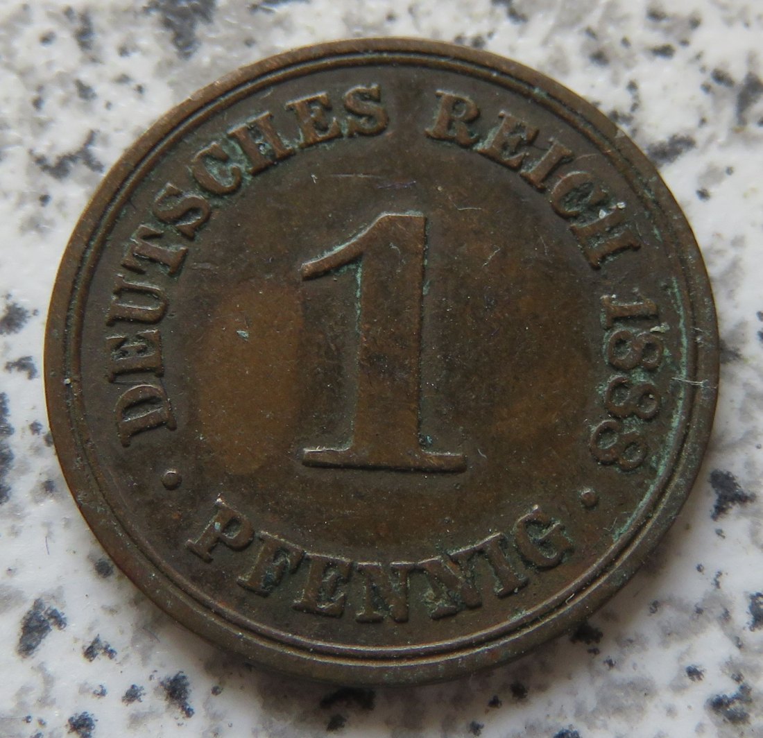  Kaiserreich 1 Pfennig 1888 A   
