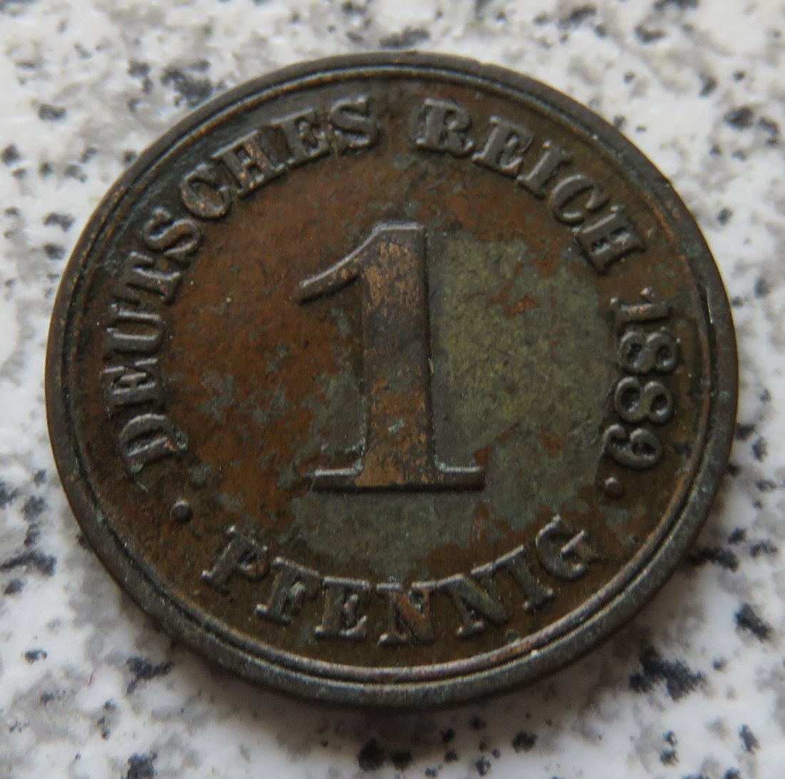  Kaiserreich 1 Pfennig 1889 E   
