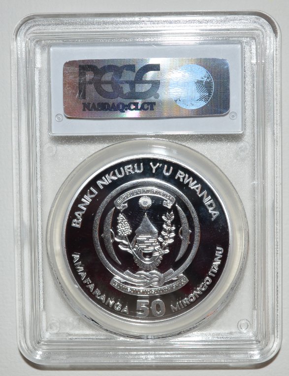  - kirofa - Rwanda 2014 - African Ounce - IMPALA - 1 OZ SILVER 999 PROOF - PCGS PR 69 DCAM   