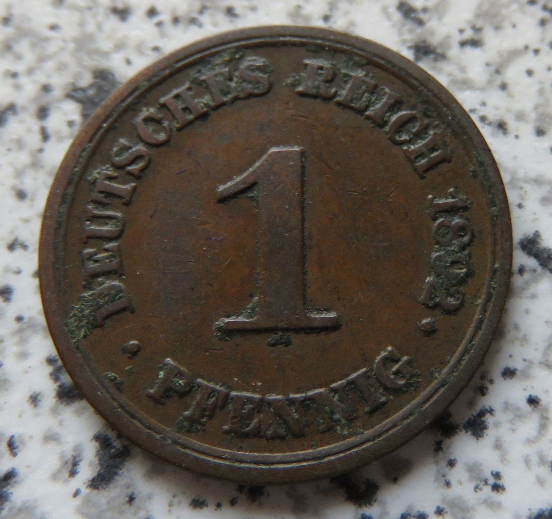  Kaiserreich 1 Pfennig 1892 E   