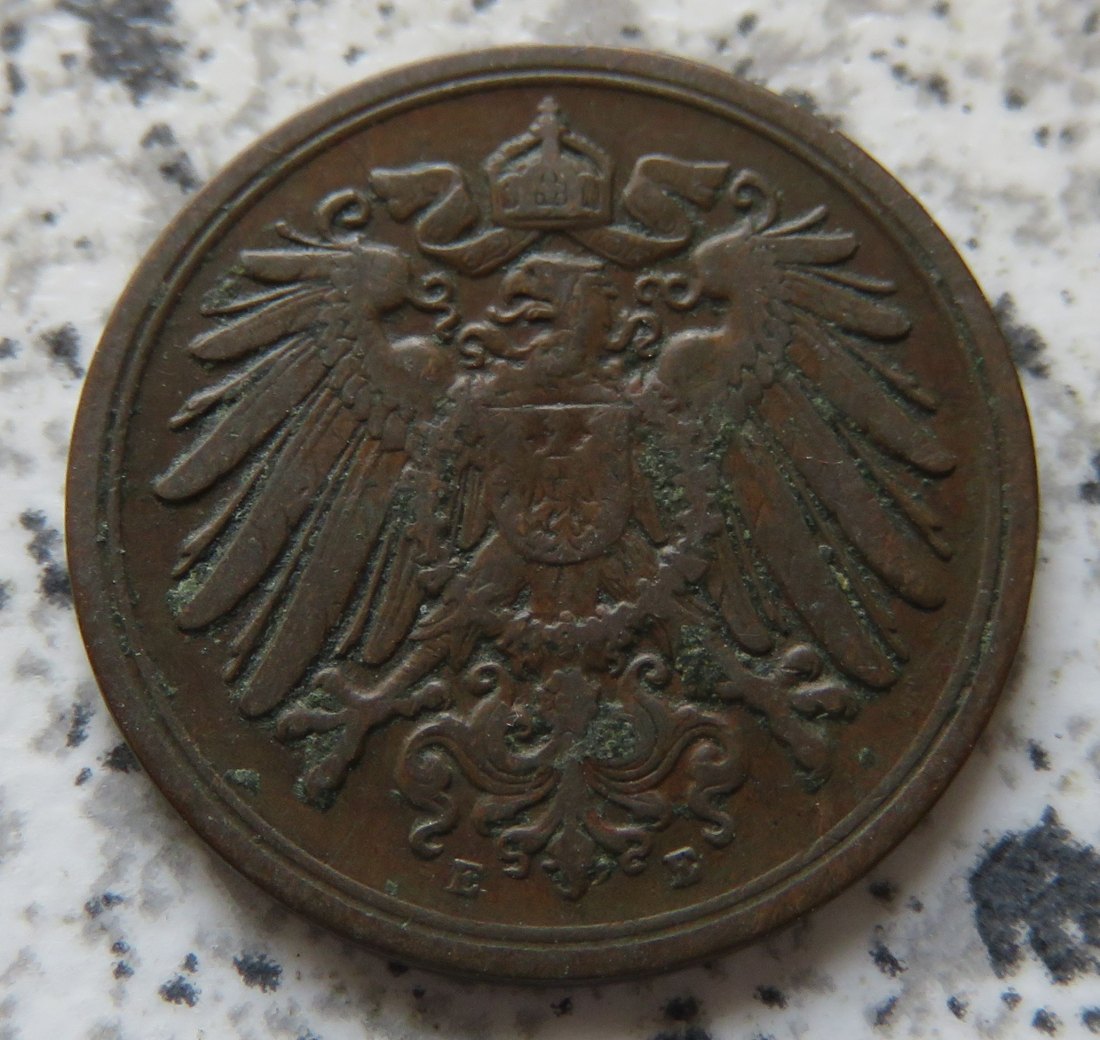 Kaiserreich 1 Pfennig 1892 E   
