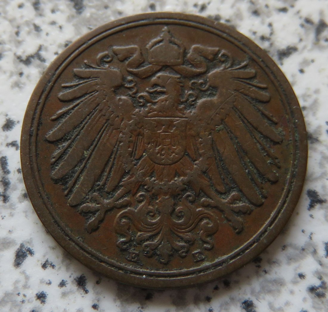  Kaiserreich 1 Pfennig 1893 E   