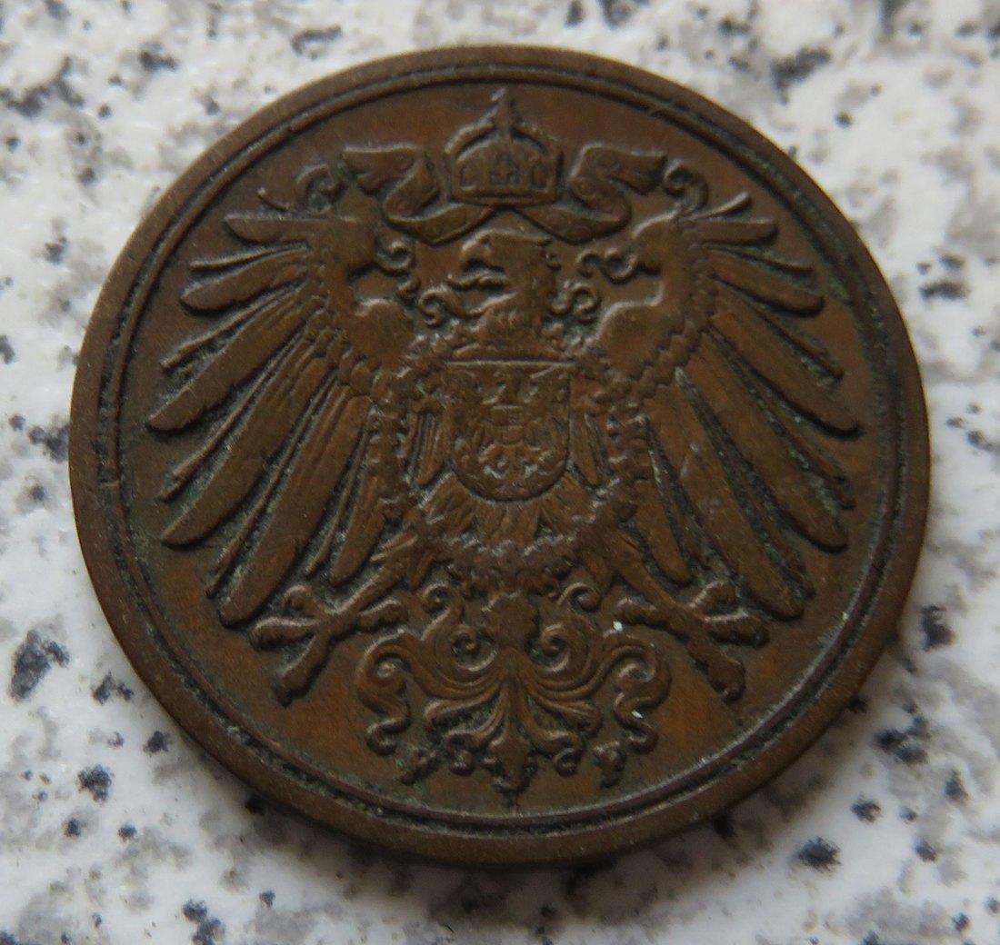 Kaiserreich 1 Pfennig 1893 F   