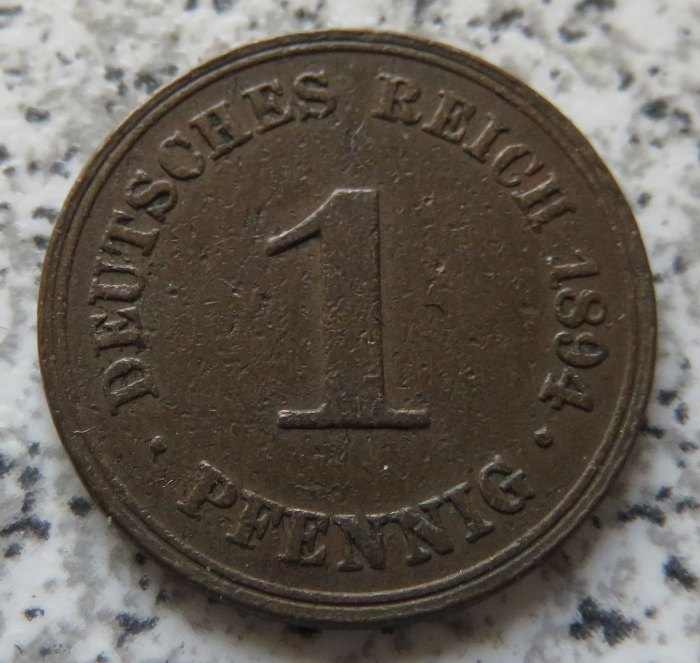  Kaiserreich 1 Pfennig 1894 A   