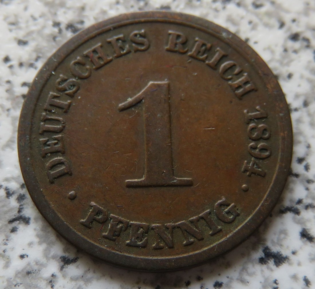  Kaiserreich 1 Pfennig 1894 D   