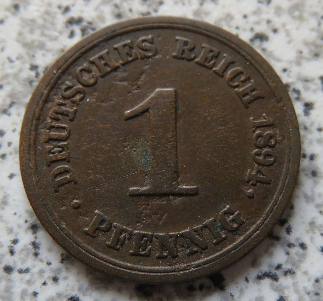  Kaiserreich 1 Pfennig 1894 E   