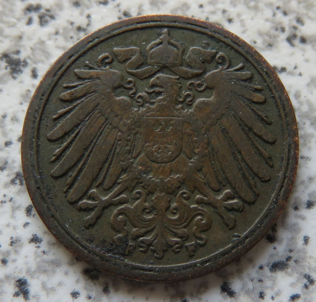  Kaiserreich 1 Pfennig 1894 F   