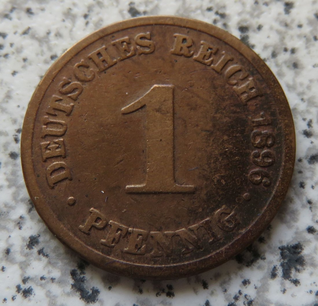  Kaiserreich 1 Pfennig 1896 D   