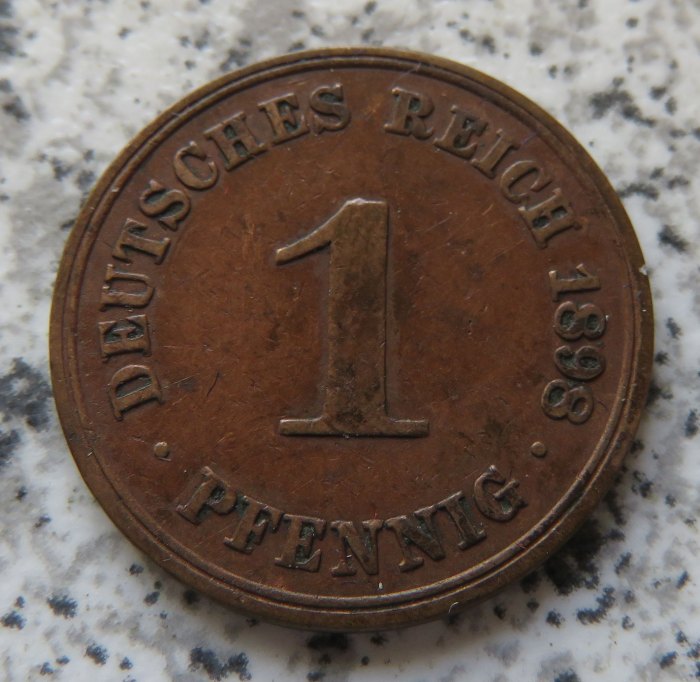  Kaiserreich 1 Pfennig 1898 A   