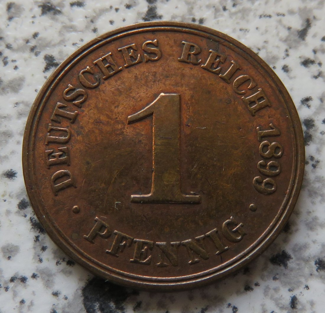  Kaiserreich 1 Pfennig 1899 A   
