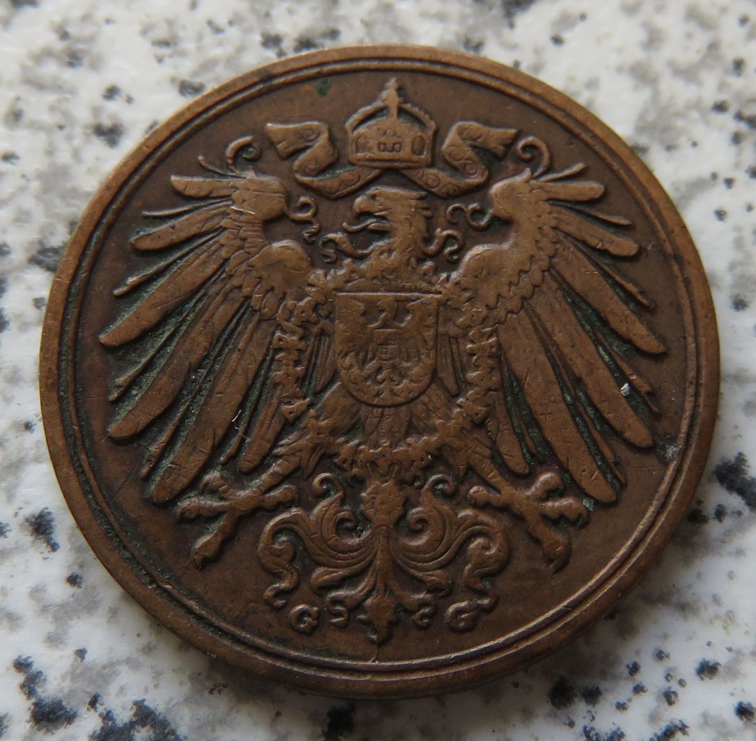 Kaiserreich 1 Pfennig 1909 G   