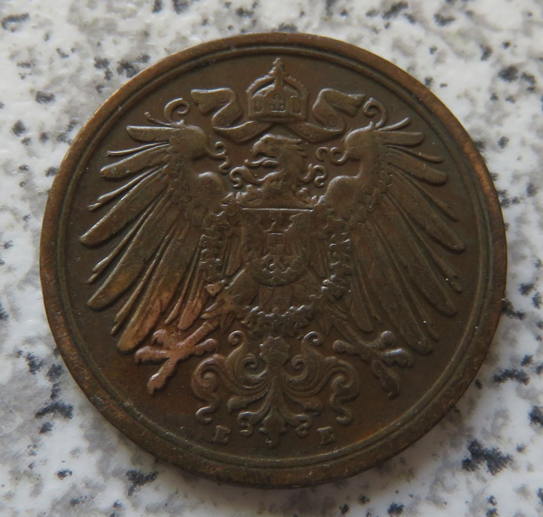  Kaiserreich 1 Pfennig 1911 E   