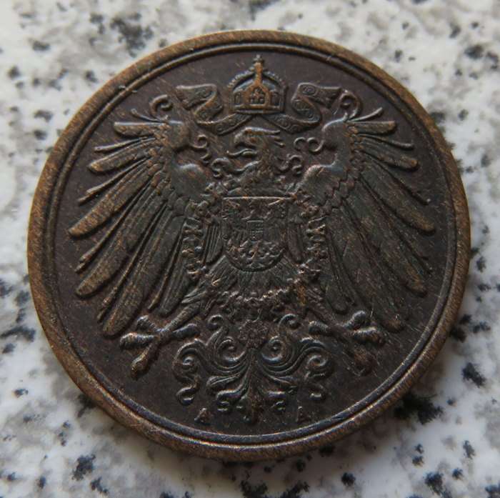  Kaiserreich 1 Pfennig 1914 A   