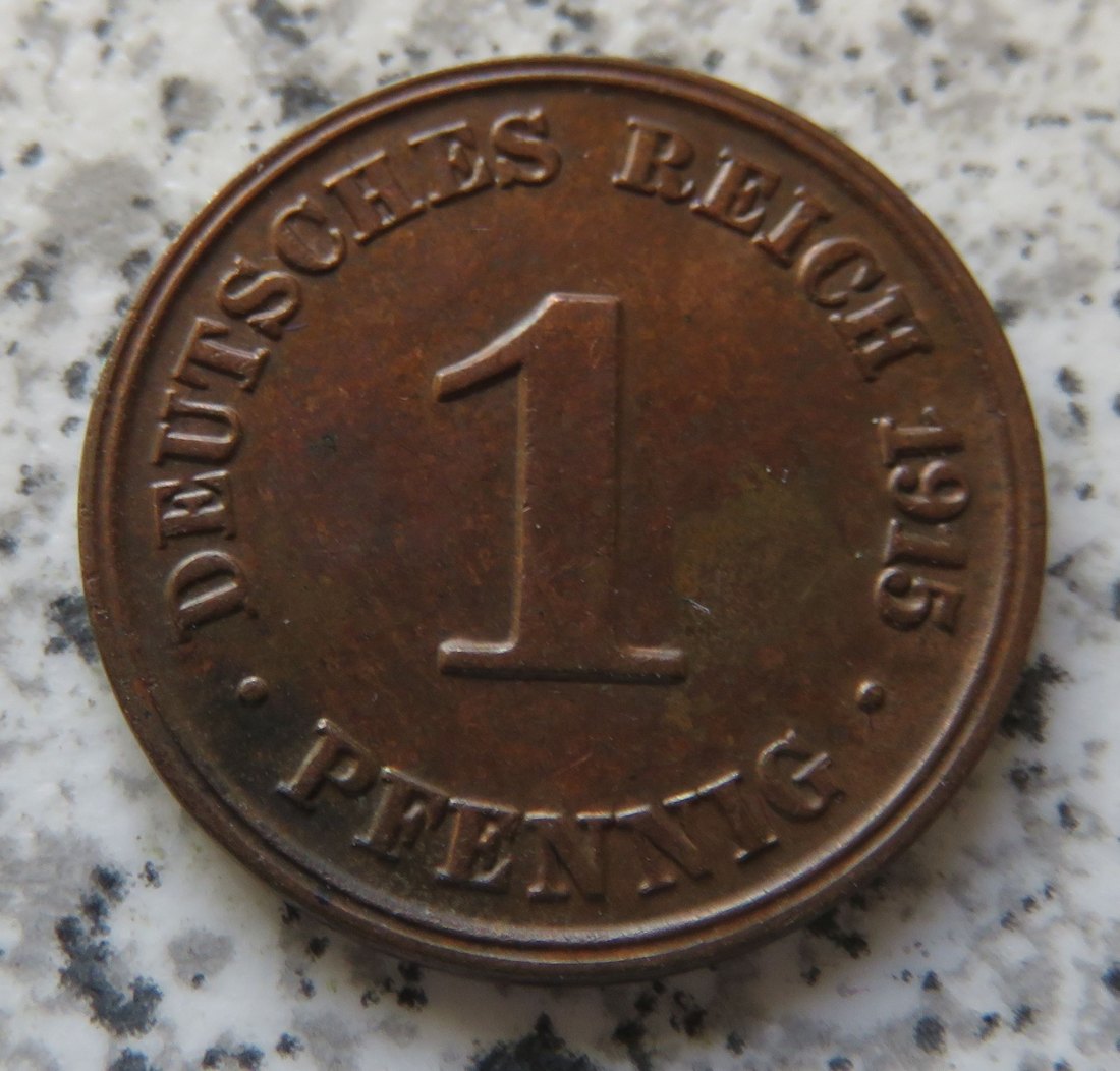  Kaiserreich 1 Pfennig 1915 J   