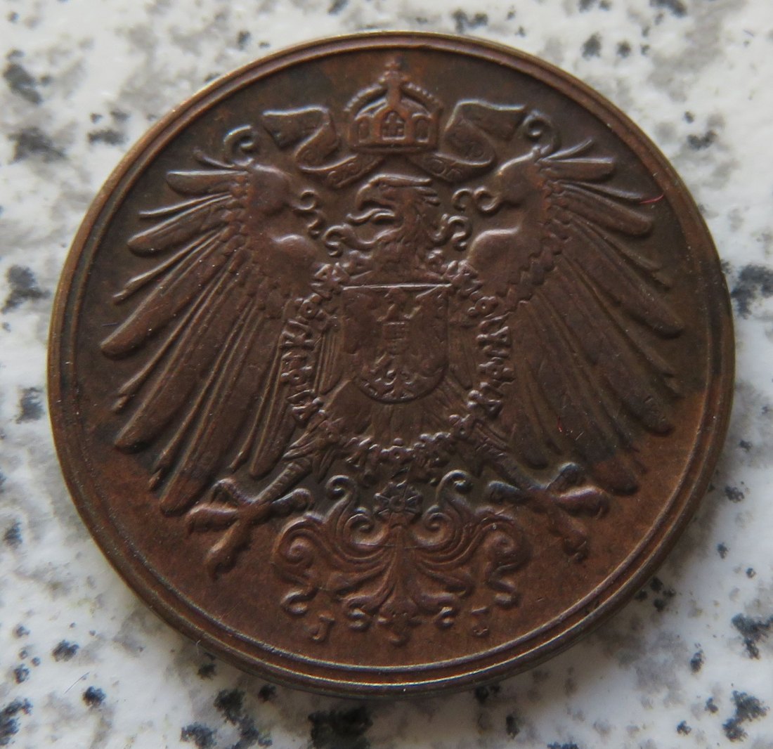  Kaiserreich 1 Pfennig 1915 J   