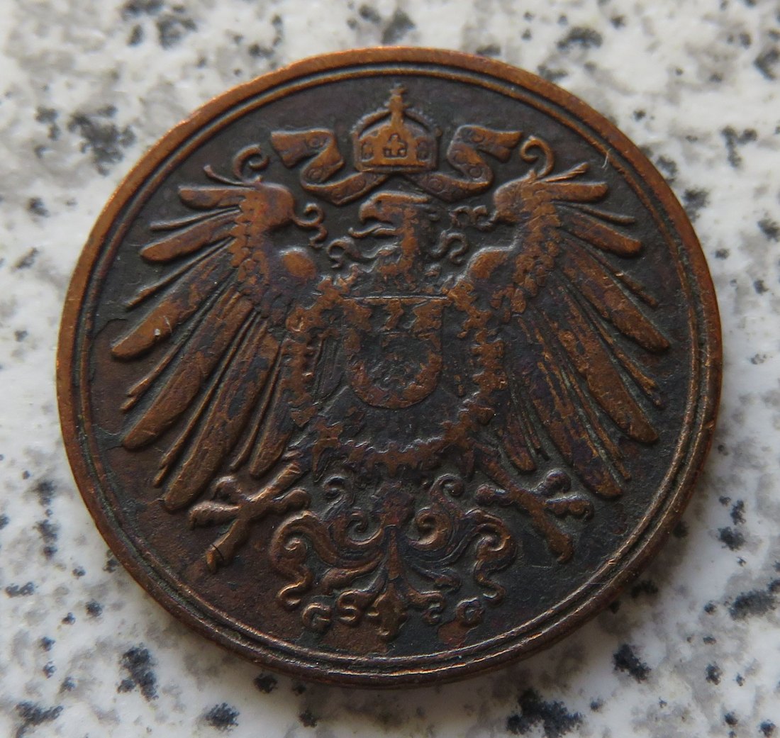  Kaiserreich 1 Pfennig 1916 G   