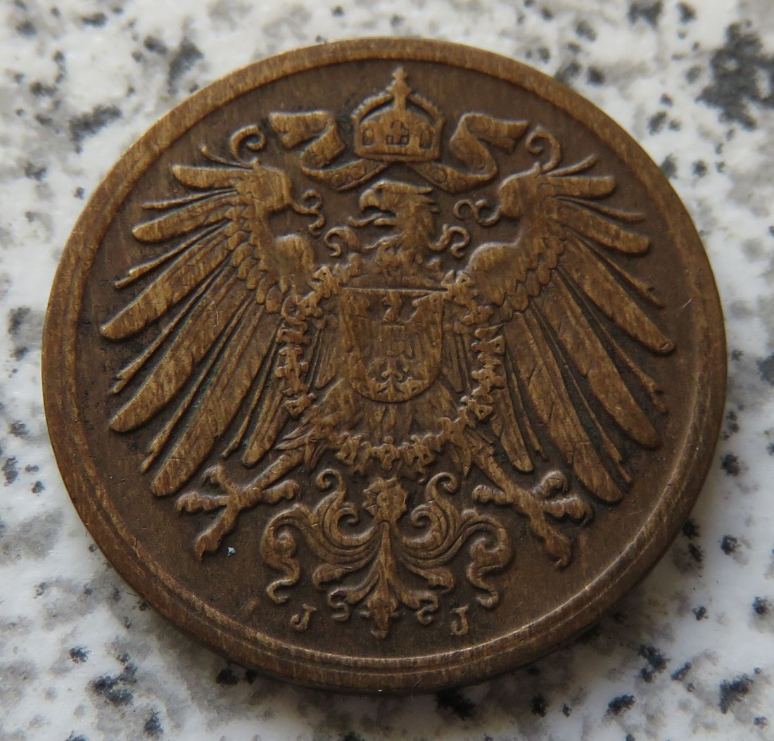 Kaiserreich 1 Pfennig 1916 J   