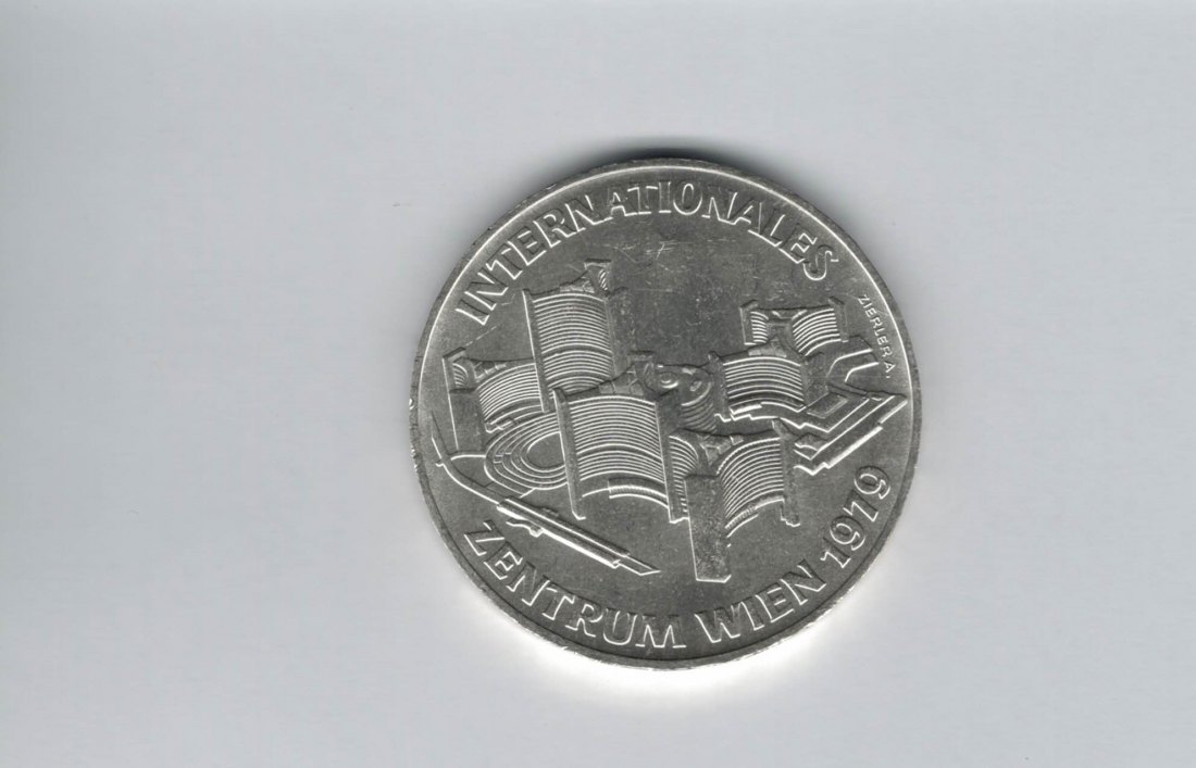  100 Schilling 1979 Internationales Zentrum Wien UnoCity Ag 15,36gÖsterreich Spittalgold9800 01914/23   