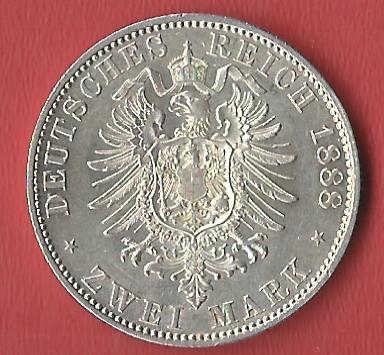  2 Mark Friedrich III 1888  Koblenzer Muenzen Studio Münzankauf Koblenz Frank Maurer AL580   